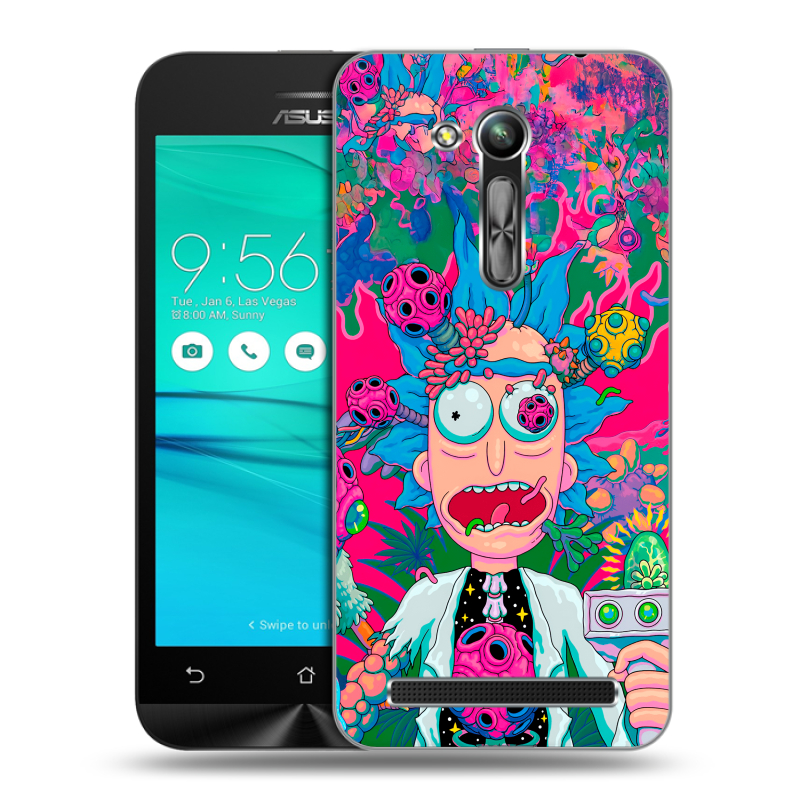 Силиконовый чехол на ASUS ZenFone Go 4.5 ZB452KG с принтом Рик и Морти Rick Morty Силиконовый чехол на ASUS ZenFone Go 4.5 ZB452KG с принтом Рик и Морти Rick Morty