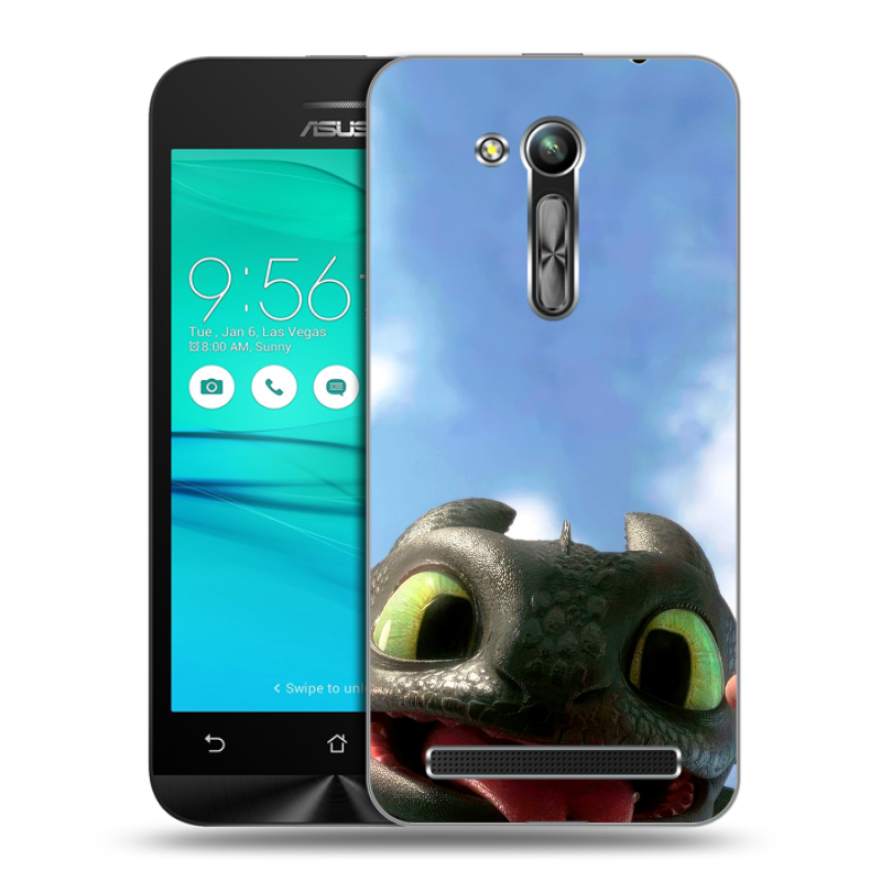 Силиконовый чехол на ASUS ZenFone Go 4.5 ZB452KG с принтом Как приручить дракона Силиконовый чехол на ASUS ZenFone Go 4.5 ZB452KG с принтом Как приручить дракона
