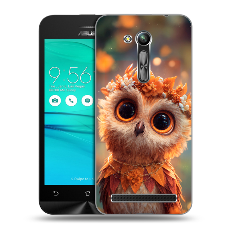 Силиконовый чехол на ASUS ZenFone Go 4.5 ZB452KG с принтом Милая сова Силиконовый чехол на ASUS ZenFone Go 4.5 ZB452KG с принтом Милая сова