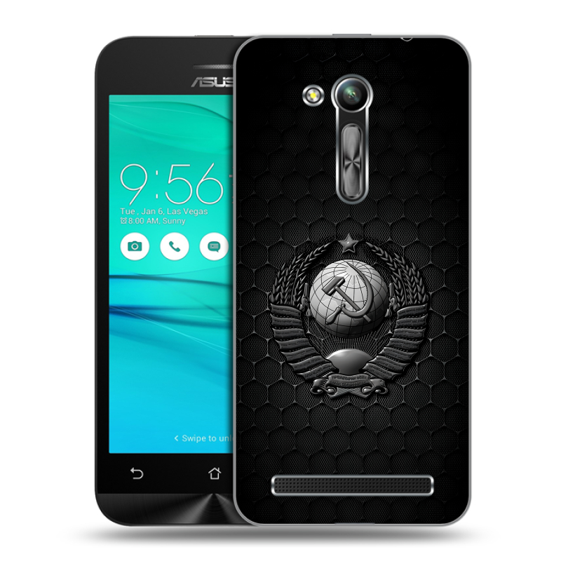 Силиконовый чехол на ASUS ZenFone Go 4.5 ZB452KG с принтом Герб Флаг СССР Силиконовый чехол на ASUS ZenFone Go 4.5 ZB452KG с принтом Герб Флаг СССР