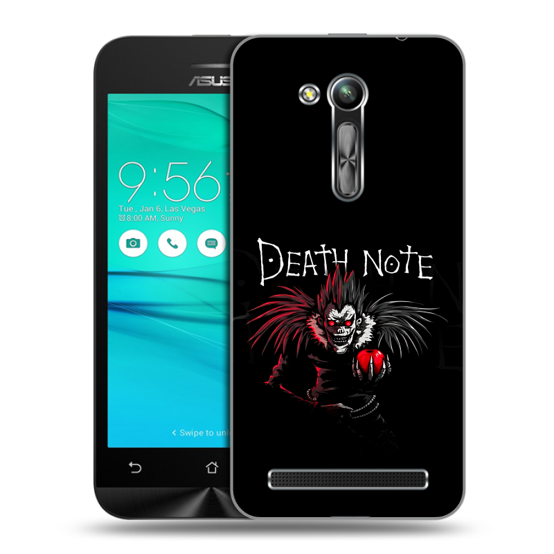 Силиконовый чехол на ASUS ZenFone Go 4.5 ZB452KG с принтом Death note Тетрадь смерти Силиконовый чехол на ASUS ZenFone Go 4.5 ZB452KG с принтом Death note Тетрадь смерти