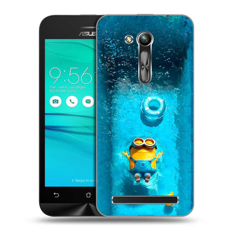 Силиконовый чехол на ASUS ZenFone Go 4.5 ZB452KG с принтом Миньоны Силиконовый чехол на ASUS ZenFone Go 4.5 ZB452KG с принтом Миньоны