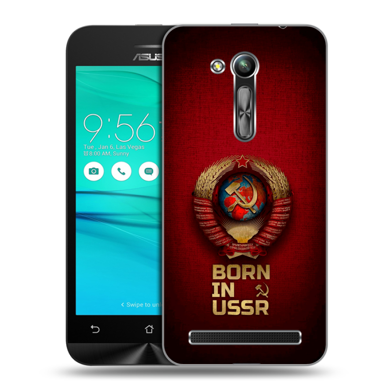 Пластиковый чехол на ASUS ZenFone Go 4.5 ZB452KG с принтом Флаг Герб СССР Пластиковый чехол на ASUS ZenFone Go 4.5 ZB452KG с принтом Флаг Герб СССР