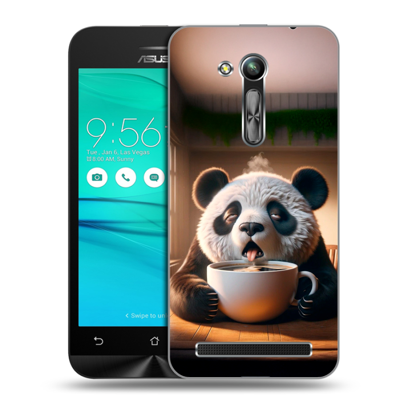 Пластиковый чехол на ASUS ZenFone Go 4.5 ZB452KG с принтом смешная панда Пластиковый чехол на ASUS ZenFone Go 4.5 ZB452KG с принтом смешная панда