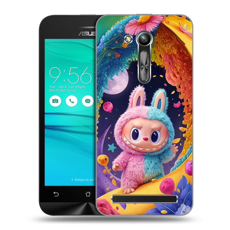 Пластиковый чехол на ASUS ZenFone Go 4.5 ZB452KG с принтом Labubu Лабубу Пластиковый чехол на ASUS ZenFone Go 4.5 ZB452KG с принтом Labubu Лабубу