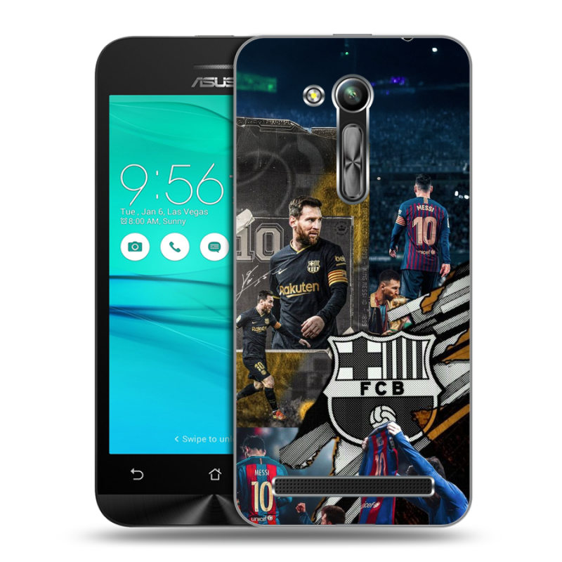 Пластиковый чехол на ASUS ZenFone Go 4.5 ZB452KG с принтом Messi Barcelona Пластиковый чехол на ASUS ZenFone Go 4.5 ZB452KG с принтом Messi Barcelona
