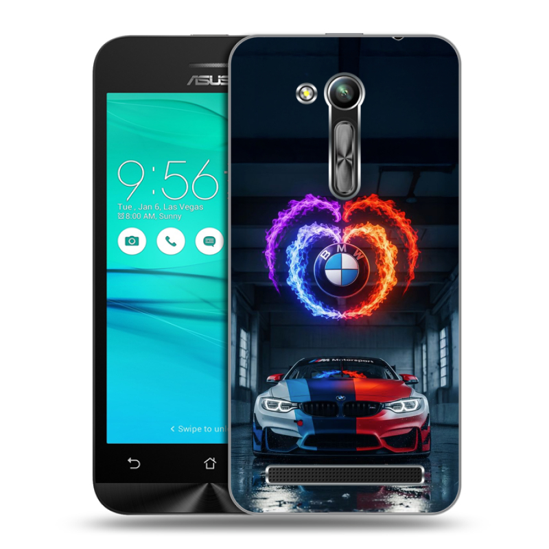 Силиконовый чехол на ASUS ZenFone Go 4.5 ZB452KG с принтом BMW БМВ Силиконовый чехол на ASUS ZenFone Go 4.5 ZB452KG с принтом BMW БМВ
