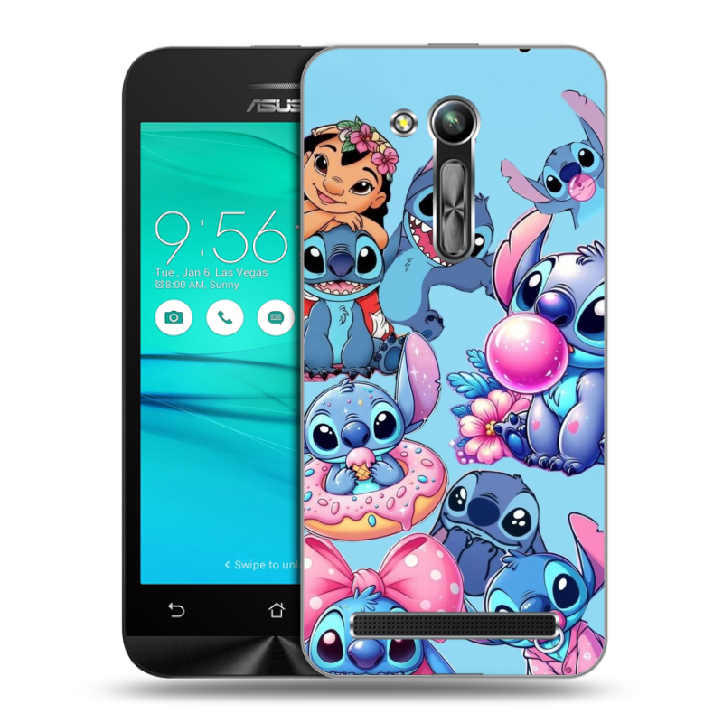 Силиконовый чехол на ASUS ZenFone Go 4.5 ZB452KG с принтом Лило и Стич Силиконовый чехол на ASUS ZenFone Go 4.5 ZB452KG с принтом Лило и Стич