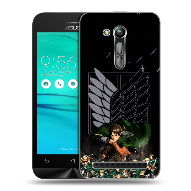 Пластиковый чехол на ASUS ZenFone Go 4.5 ZB452KG с принтом Атака титанов Пластиковый чехол на ASUS ZenFone Go 4.5 ZB452KG с принтом Атака титанов