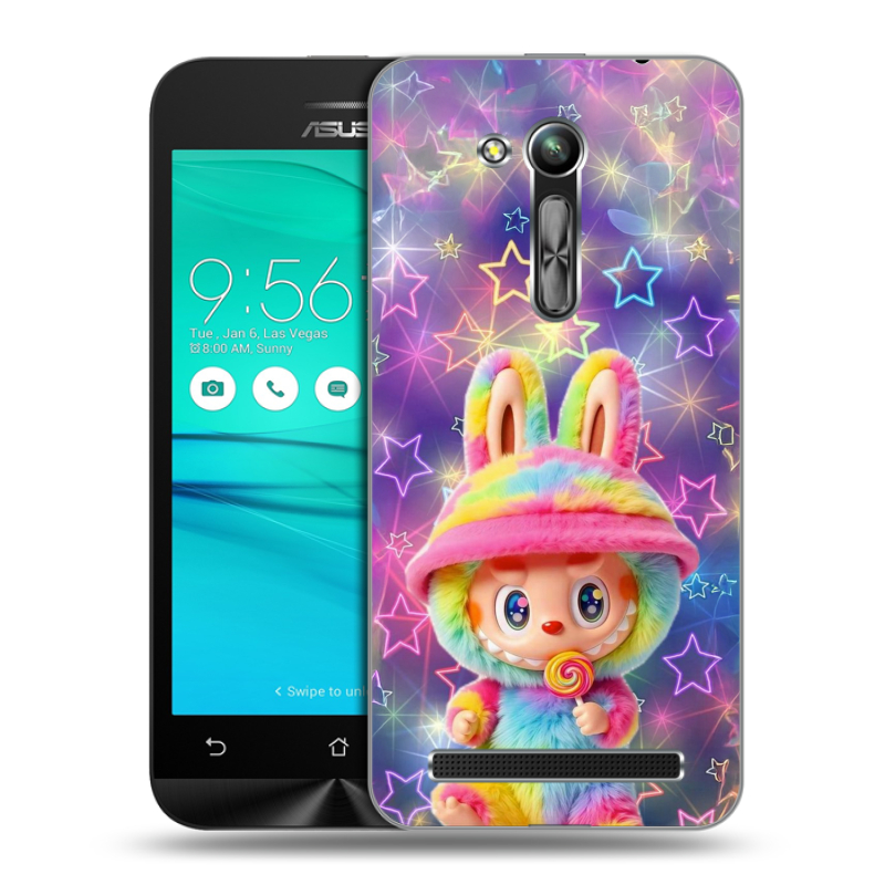 Пластиковый чехол на ASUS ZenFone Go 4.5 ZB452KG с принтом Labubu Лабубу Пластиковый чехол на ASUS ZenFone Go 4.5 ZB452KG с принтом Labubu Лабубу