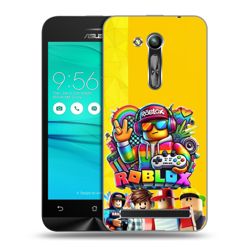 Пластиковый чехол на ASUS ZenFone Go 4.5 ZB452KG с принтом Roblox Роблокс Пластиковый чехол на ASUS ZenFone Go 4.5 ZB452KG с принтом Roblox Роблокс