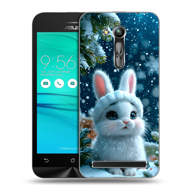 Пластиковый чехол на ASUS ZenFone Go 4.5 ZB452KG с принтом Новый год Пластиковый чехол на ASUS ZenFone Go 4.5 ZB452KG с принтом Новый год