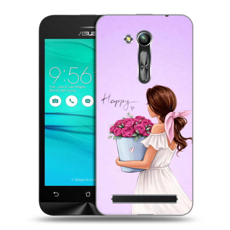 Силиконовый чехол на ASUS ZenFone Go 4.5 ZB452KG с принтом женский Силиконовый чехол на ASUS ZenFone Go 4.5 ZB452KG с принтом женский