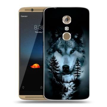 Пластиковый чехол на ZTE Axon 7 с принтом Лесной волк Пластиковый чехол на ZTE Axon 7 с принтом Лесной волк