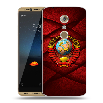 Пластиковый чехол на ZTE Axon 7 с принтом Герб СССР Пластиковый чехол на ZTE Axon 7 с принтом Герб СССР