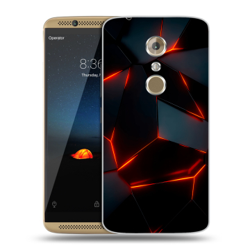 Пластиковый чехол на ZTE Axon 7 с принтом Яркие абстракции