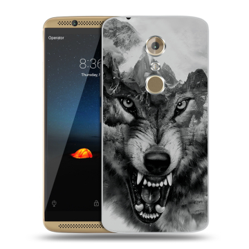 Пластиковый чехол на ZTE Axon 7 с принтом Волк Пластиковый чехол на ZTE Axon 7 с принтом Волк