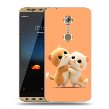 Пластиковый чехол на ZTE Axon 7 с принтом Милые котики