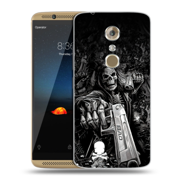 Пластиковый чехол на ZTE Axon 7 с принтом Скелет Пластиковый чехол на ZTE Axon 7 с принтом Скелет