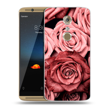Пластиковый чехол на ZTE Axon 7 с принтом Цветы розы Пластиковый чехол на ZTE Axon 7 с принтом Цветы розы