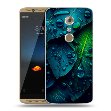 Пластиковый чехол на ZTE Axon 7 с принтом Листья Пластиковый чехол на ZTE Axon 7 с принтом Листья