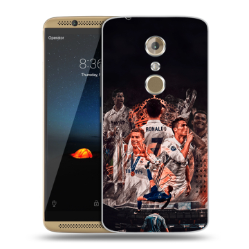Пластиковый чехол на ZTE Axon 7 с принтом Реал Роналдо Real Ronaldo