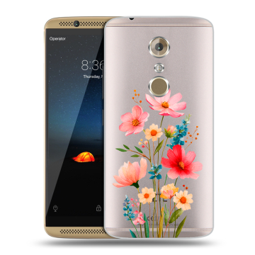 Пластиковый чехол на ZTE Axon 7 с принтом Цветы