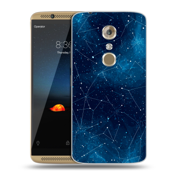 Пластиковый чехол на ZTE Axon 7 с принтом Космос звезды