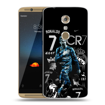 Пластиковый чехол на ZTE Axon 7 с принтом Реал Роналдо