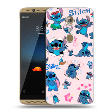 Пластиковый чехол на ZTE Axon 7 с принтом Лило и Стич Пластиковый чехол на ZTE Axon 7 с принтом Лило и Стич