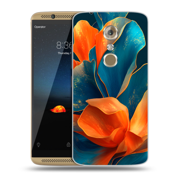 Пластиковый чехол на ZTE Axon 7 с принтом Цветы