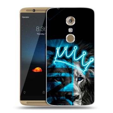 Пластиковый чехол на ZTE Axon 7 с принтом Король лев