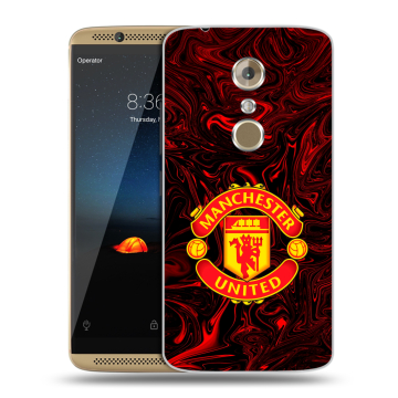 Пластиковый чехол на ZTE Axon 7 с принтом Manchester United