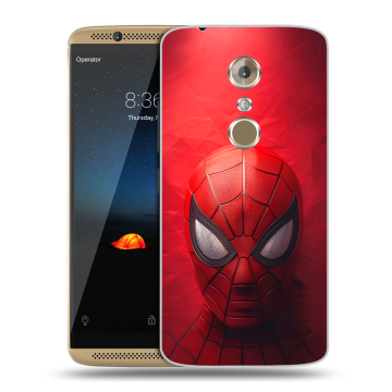 Пластиковый чехол на ZTE Axon 7 с принтом Spiderman Человек паук Пластиковый чехол на ZTE Axon 7 с принтом Spiderman Человек паук