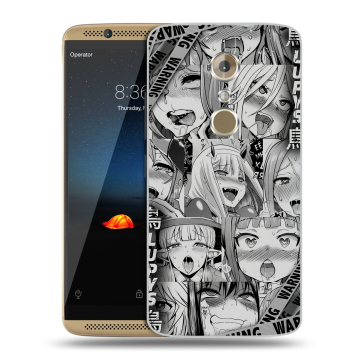 Пластиковый чехол на ZTE Axon 7 с принтом Ahegao Ахегао Аниме