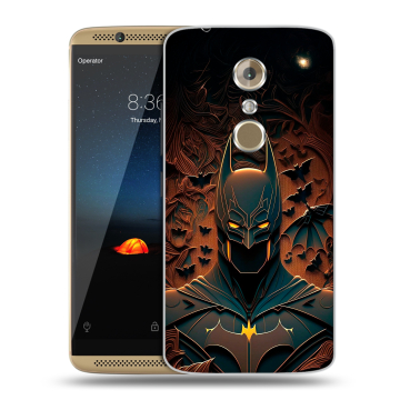 Пластиковый чехол на ZTE Axon 7 с принтом Batman Бэтмен