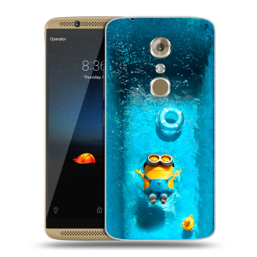 Пластиковый чехол на ZTE Axon 7 с принтом Миньоны Пластиковый чехол на ZTE Axon 7 с принтом Миньоны