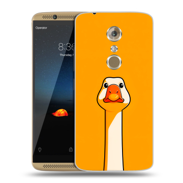 Пластиковый чехол на ZTE Axon 7 с принтом Смешная утка