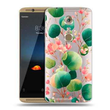 Пластиковый чехол на ZTE Axon 7 с принтом женский