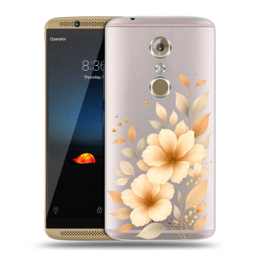 Пластиковый чехол на ZTE Axon 7 с принтом для девушки