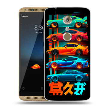 Пластиковый чехол на ZTE Axon 7 с принтом машины тачки