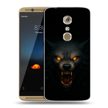Пластиковый чехол на ZTE Axon 7 с принтом Волк