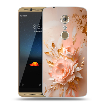 Пластиковый чехол на ZTE Axon 7 с принтом женский