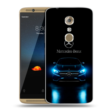 Пластиковый чехол на ZTE Axon 7 с принтом Mercedes Мерседес