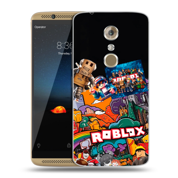 Пластиковый чехол на ZTE Axon 7 с принтом Roblox Роблокс Пластиковый чехол на ZTE Axon 7 с принтом Roblox Роблокс
