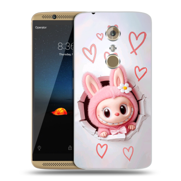 Пластиковый чехол на ZTE Axon 7 с принтом Labubu Лабубу