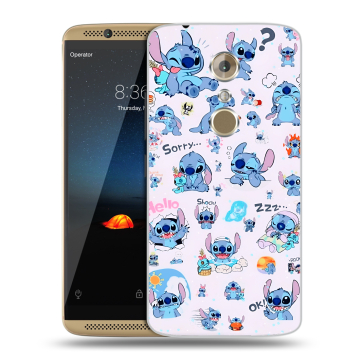 Пластиковый чехол на ZTE Axon 7 с принтом Лило и Стич