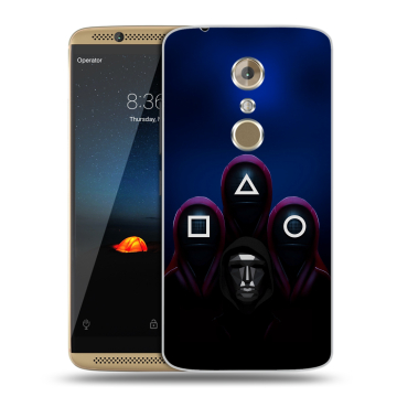 Пластиковый чехол на ZTE Axon 7 с принтом Игра Кальмара