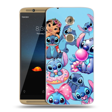 Пластиковый чехол на ZTE Axon 7 с принтом Лило и Стич