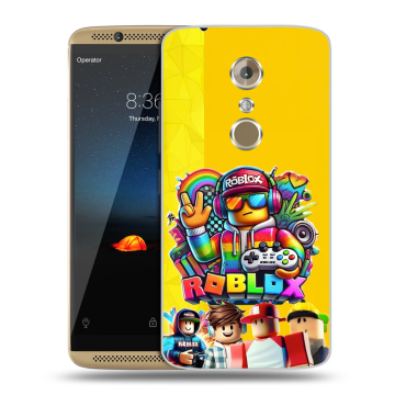 Пластиковый чехол на ZTE Axon 7 с принтом Roblox Роблокс Пластиковый чехол на ZTE Axon 7 с принтом Roblox Роблокс
